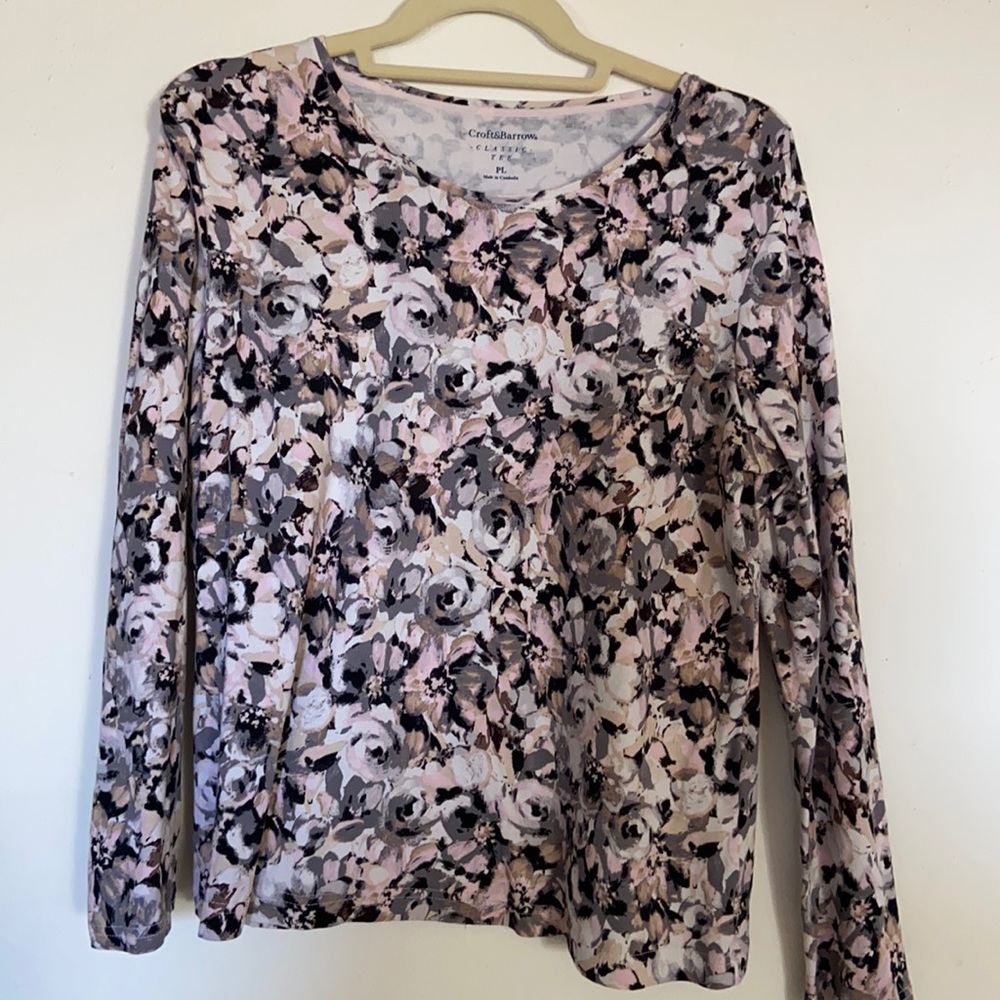 Croft and Barrow Classic Tee petite large PL